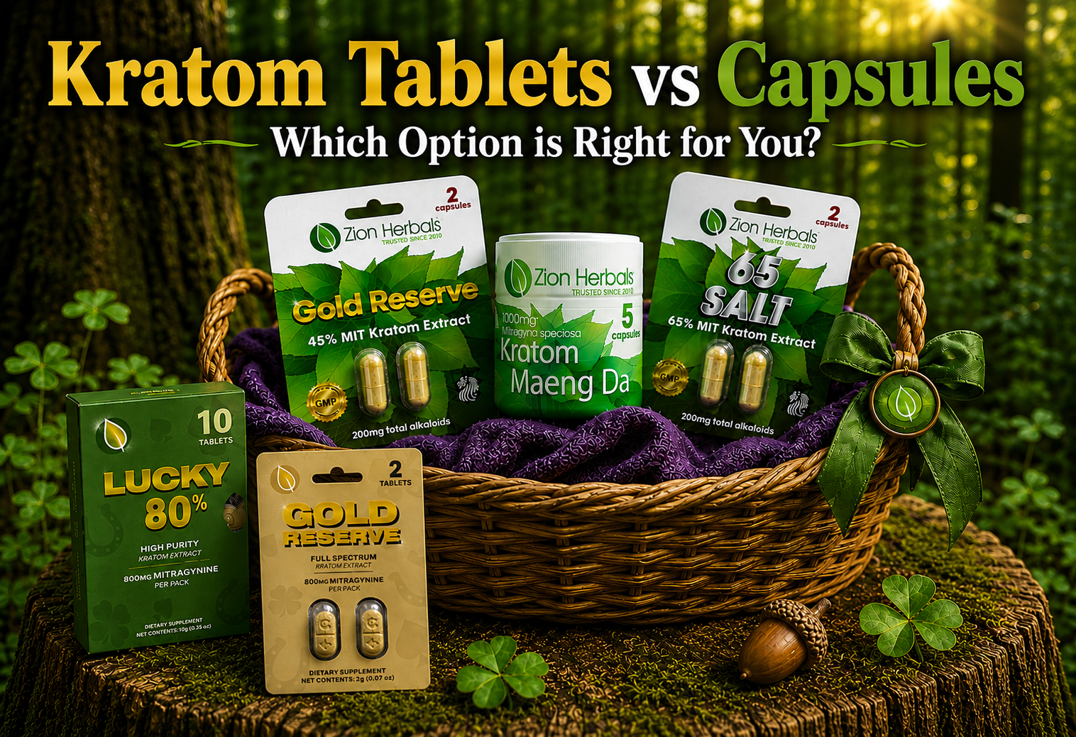 Kratom Tablets vs Capsules Blog: Which is the Right Option for You?