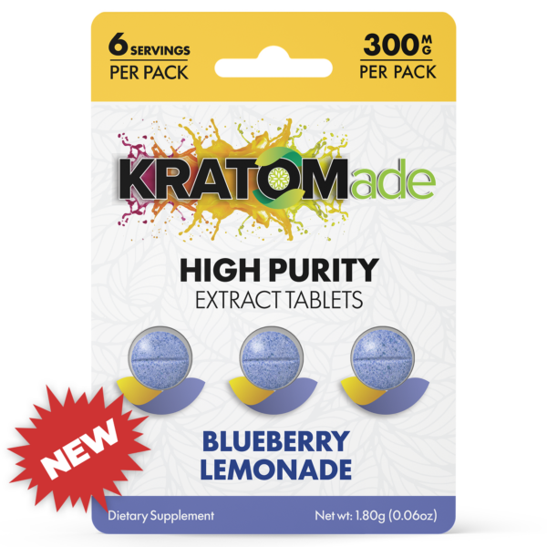 Kratom Tablets Blueberry Lemonade 3 ct - Kratomade