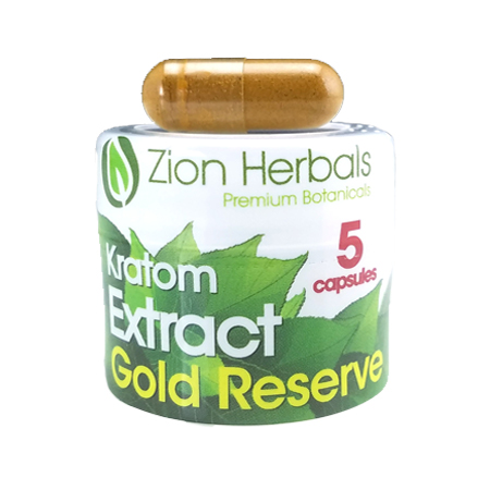Zion Herbals 5 Cap Glod reserve Extract Jar
