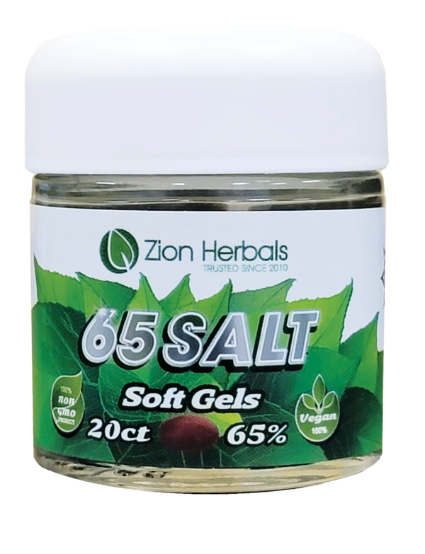 ZION HERBALS 65 salt gel caps