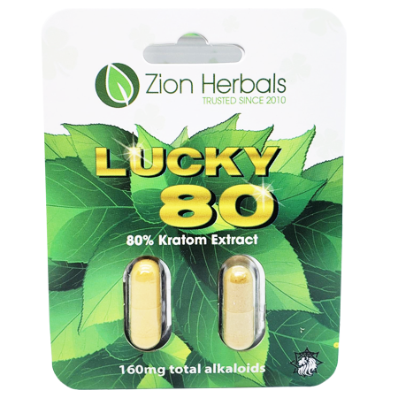 Zion Herbals 80% Kratom Extract Capsules