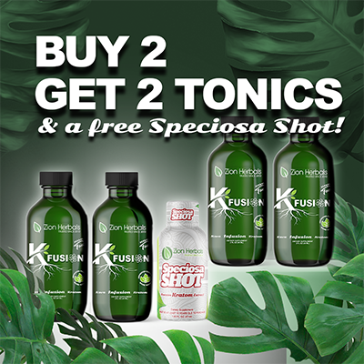 Black Friday | KFusion Kratom and Kava Tonic Shot - Buy 2, Get 2 + Speciosa Shot